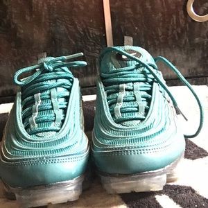 Aqua blue air max clear sole